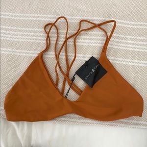 NWT Stone Fox burnt orange swim top